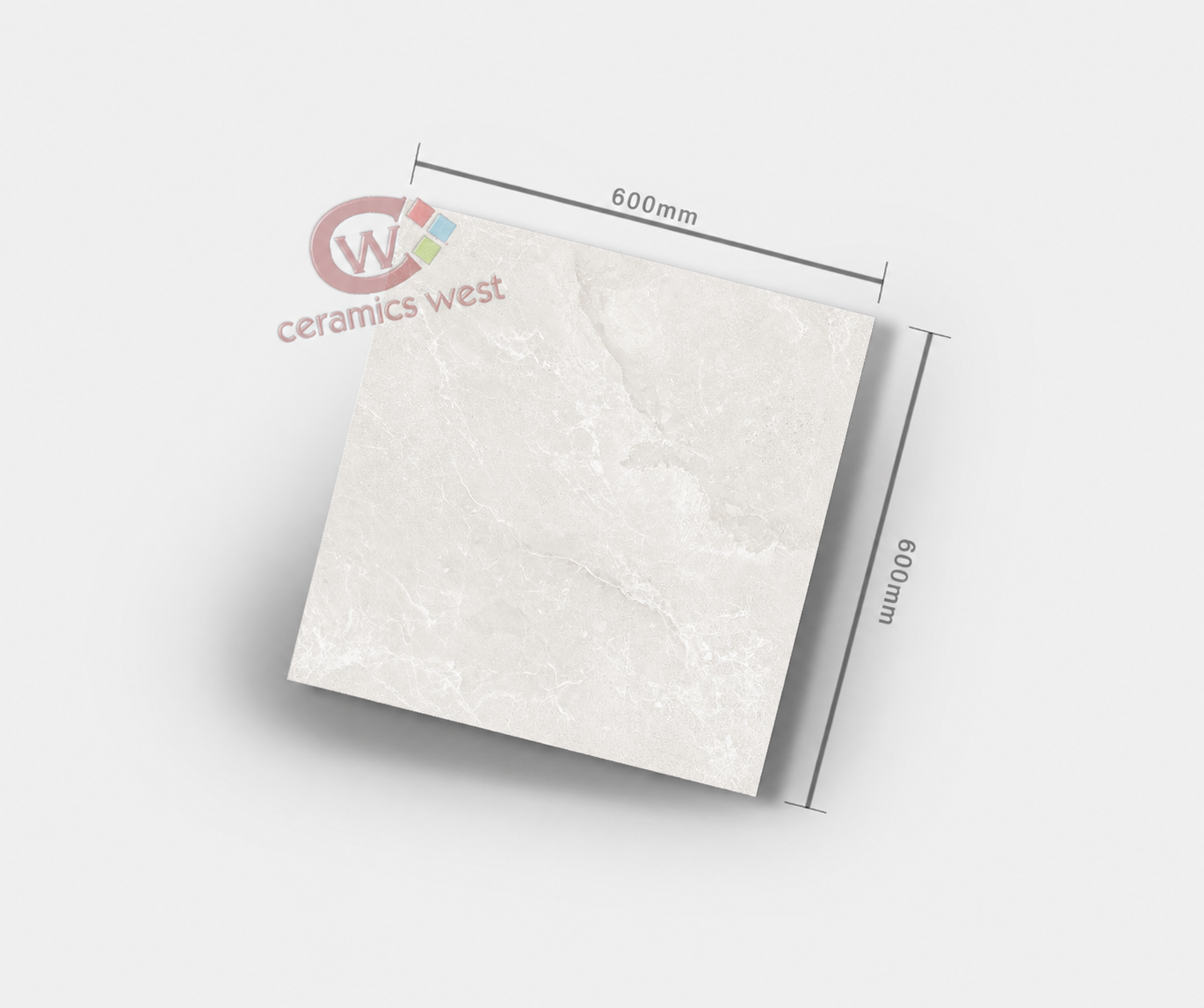 Alpen Stone White porcelain tile sample